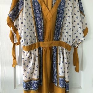Free People boho kimono dress